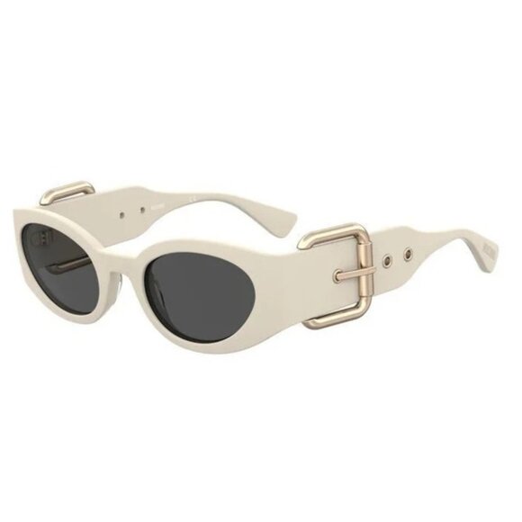 NEW MOSCHINO SUNGLASSES IVORY GREY WOMEN EYEWEAR MOSCHINO MOS154/S 0SZJ IR